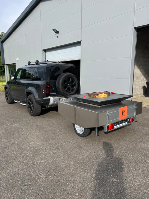 Remorque Brasero 1250X1250 ACIER HAUTE TEMPÉRATURE