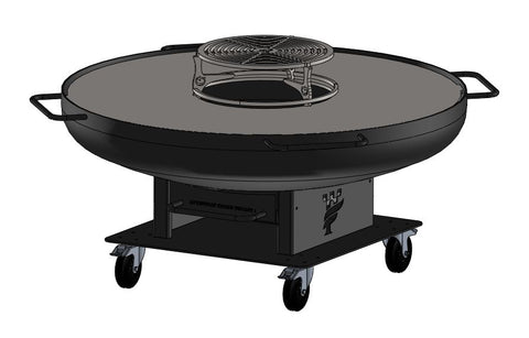 Brasero barbecue plancha Grandgousier 1250 rond hauteur 600