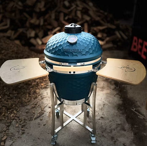 Kamado Bee Grill XL Signal Blue