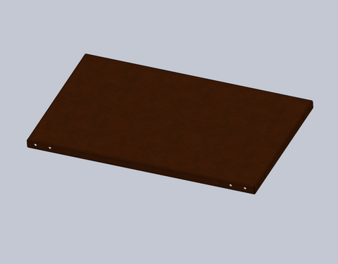Fond pour jardinière 150 cm x 50 cm acier Corten