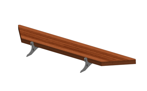 Couronne bois pour brasero 750 x 750 carré (en 4 éléments )