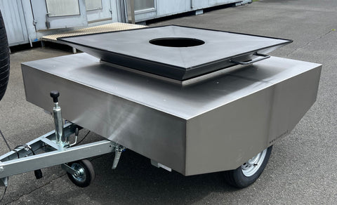 Remorque Brasero 1250X1250 ACIER HAUTE TEMPÉRATURE