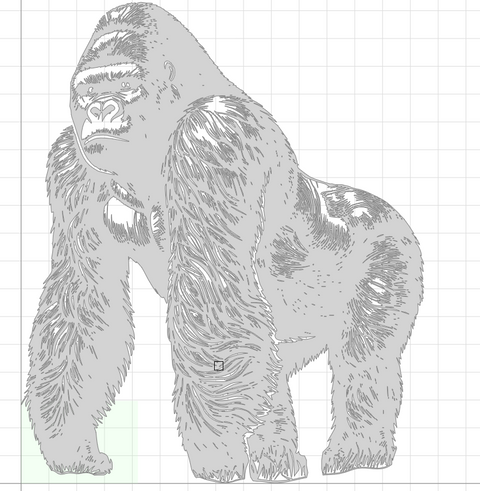 Gorille acier corten