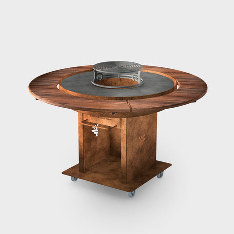 Brasero barbecue plancha Grandgousier 1250 rond bois