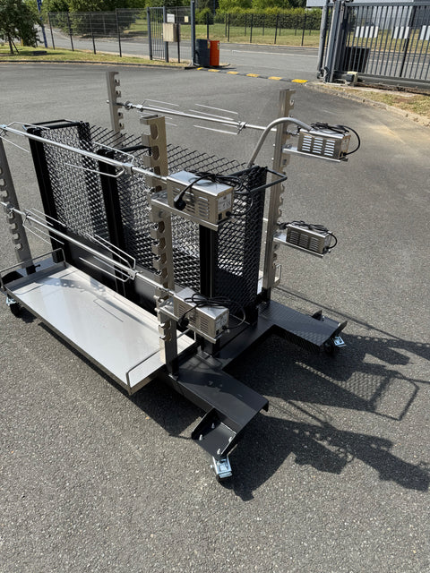 location Tourne broche 4 broches 2 faces lg 1500 90 kg