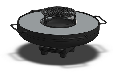 Haut de Brasero barbecue plancha Grandgousier 1000 rond