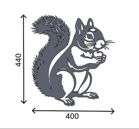 Plaque murale écureuil 400 x 440