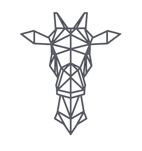 Plaque murale girafe