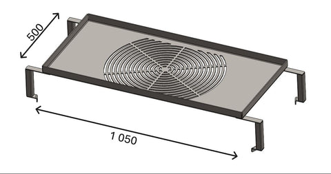 Grille inox 4 pieds Grandgousier Ø 1250