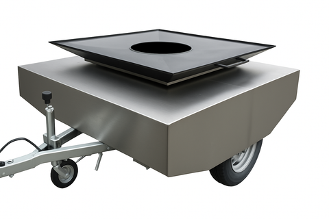 Remorque Brasero 1250X1250 ACIER HAUTE TEMPÉRATURE