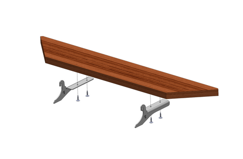 Couronne bois pour brasero 750 x 750 carré (en 4 éléments )