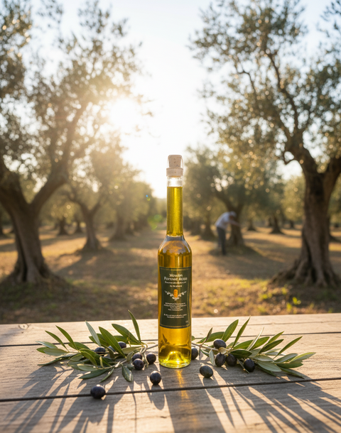 Préparation culinaire à base d’huile d’olive et de truffe noire