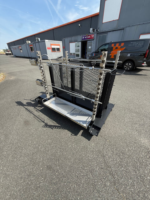 location Tourne broche 4 broches 2 faces lg 1500 90 kg