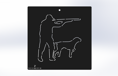 Artplate Chien et Chasseur