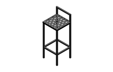 Tabouret Losange