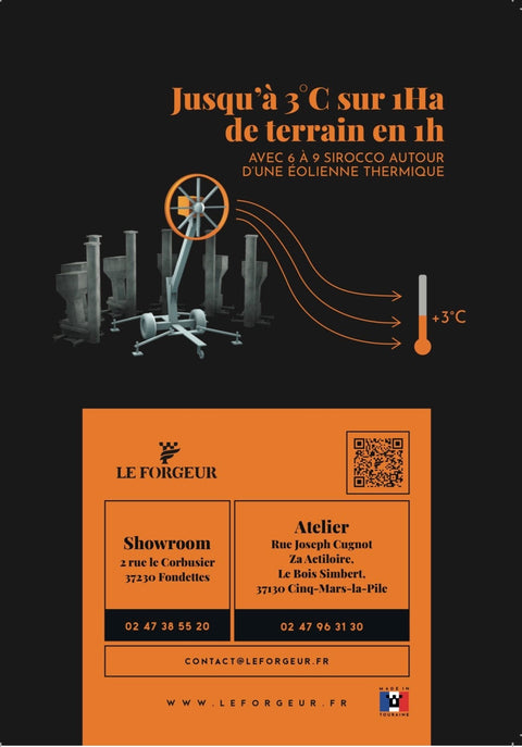 La Chaufferette sirocco pour Vignes et Vergers AVEC PIEDS